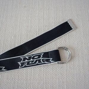 H&M X No Fear Black and White Graphic Belt